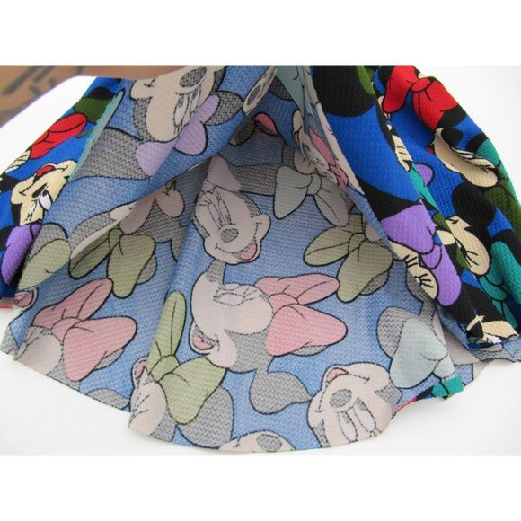 Minnie Mouse Unbranded Bright Colors Minnie Mouse's Face All Over Print Skirt - Picture 6 of 10
